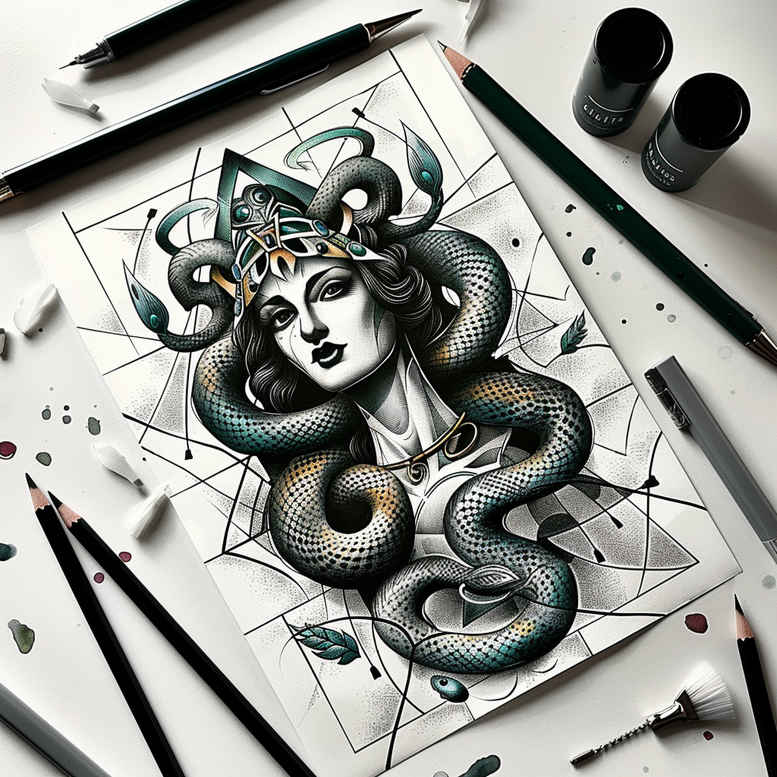 medusa tattoo design ideas real-life shading ancient symbol resilience and power