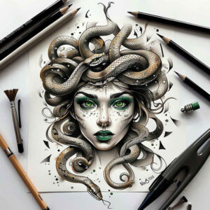 medusa tattoo design ideas unreal light fearsome for back