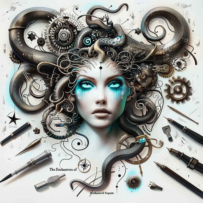 medusa tattoo design ideas defined outlines horror motif for ankle