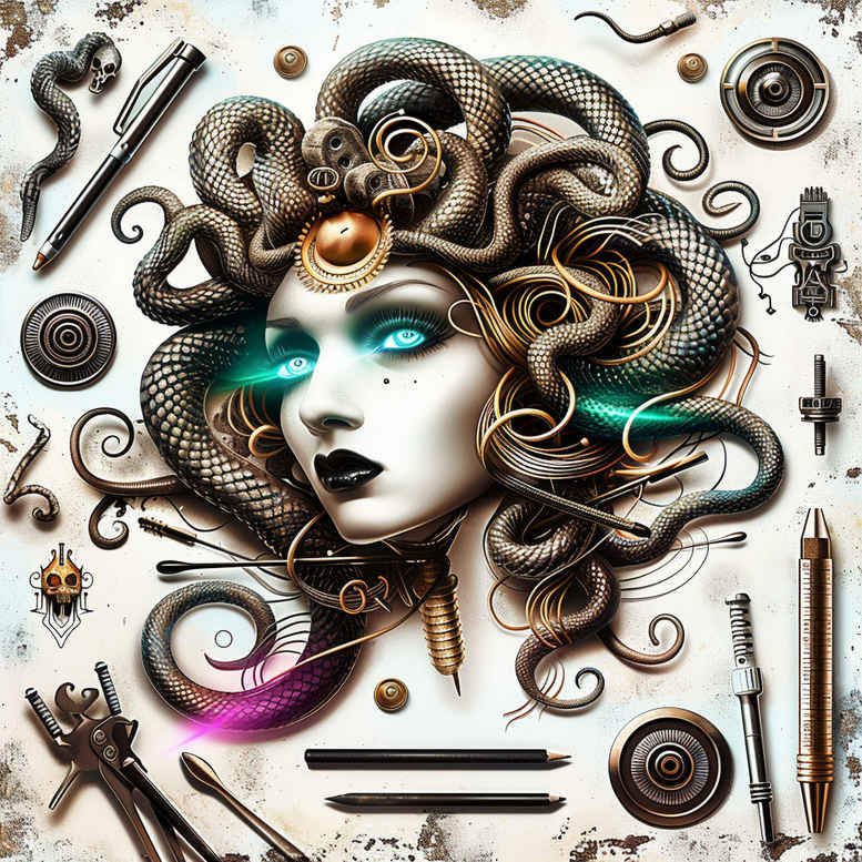 medusa tattoo design ideas ornate mystical for palm