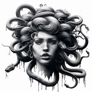 medusa tattoo design ideas true-to-life symbolic protection for lower arm