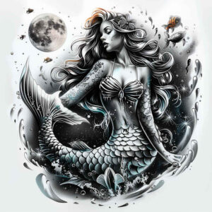 for-women – tattoo design ideas free ai generated – realism-emotional-realism – for-toe – Gallery: mermaids-inkby-ai
