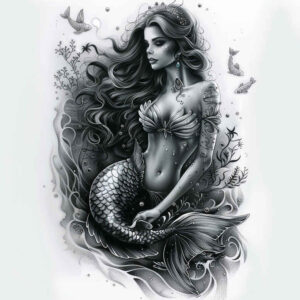 mermaid-symbolic-tattoo-neotraditional-modern-classic-for-triceps – tattoo design ideas free ai generated – Gallery: mermaids-inkby-ai