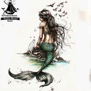 mermaid-guardian-tattoo-for-men – tattoo design ideas free ai generated – neotraditional-artful-color – for-wrist-side – Gallery: mermaids-inkby-ai