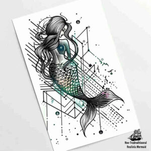 mermaid-mystery-tattoo-neotraditional-layered-fill-for-arm – tattoo design ideas free ai generated – Gallery: mermaids-inkby-ai