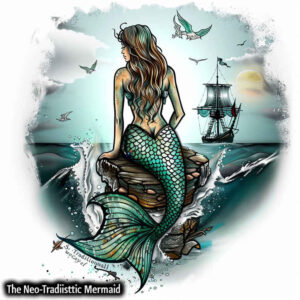 mermaid-charm-tattoo-realism-life-like-for-sternum – tattoo design ideas free ai generated – Gallery: mermaids-inkby-ai