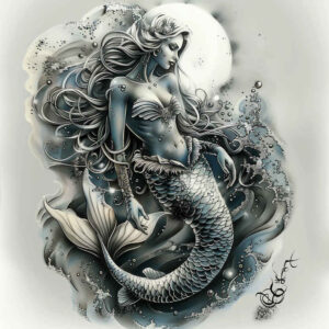 mermaid-mystery-tattoo-realism-balanced-light-for-back-shoulder – tattoo design ideas free ai generated – Gallery: mermaids-inkby-ai