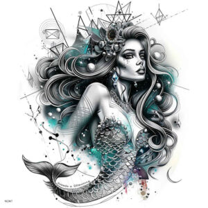 mermaids tattoo design ideas layered color alluring for hip