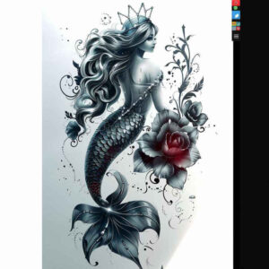mermaids tattoo design ideas Realism full detail beauty symbolising endurance