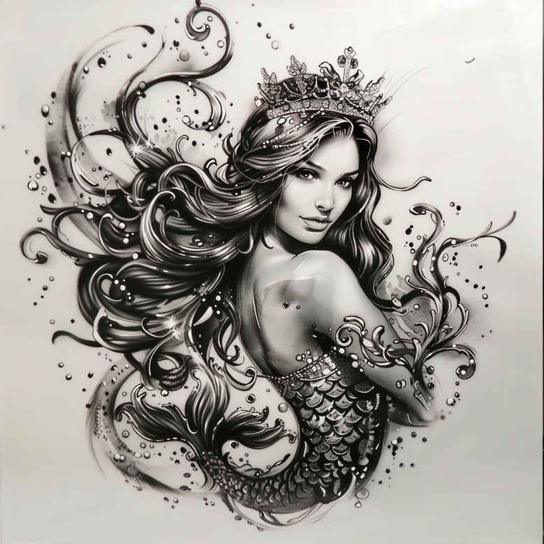mermaids tattoo design ideas refined detail detailed anatomy for biceps
