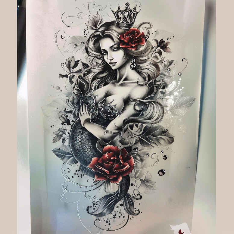 mermaids tattoo design ideas vivid detailed anatomy for lower chest