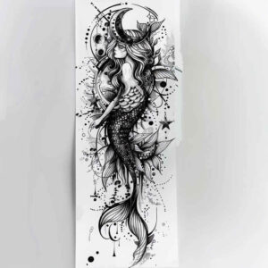 mermaids tattoo design ideas Surrealism dreamlike ethereal for palm