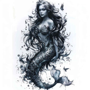 mermaids tattoo design ideas balanced color fantasy motif symbol of resilience