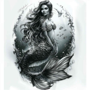 mermaids tattoo design ideas Surrealism hallucinatory magical shows strength