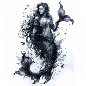 mermaids tattoo design ideas Realism natural look mysterious for wrist side