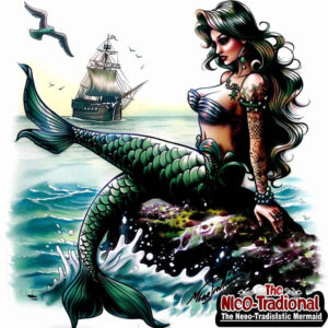 mermaids tattoo design ideas Realism realistic lighting mysterious represents perseverance