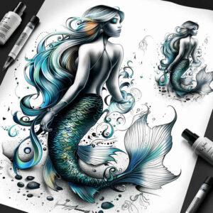 mermaids tattoo design ideas artistic flair spiritual shows resilience