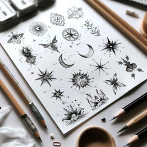 abstract – tattoo design ideas free ai generated – mesmerizing – for-hip – Gallery: minimalistic-inkby-ai