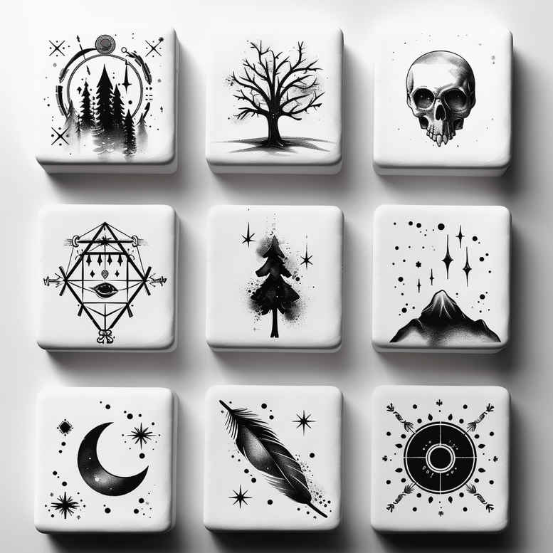 basic – tattoo design ideas free ai generated – intricate-web – for-sternum – Gallery: minimalistic-inkby-ai