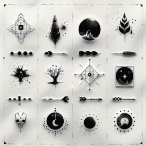 clean-shape – tattoo design ideas free ai generated – universe – for-sternum – Gallery: minimalistic-inkby-ai