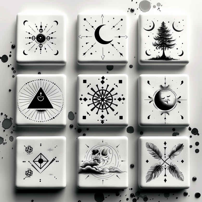 clean-stroke – tattoo design ideas free ai generated – ethereal – for-ankle – Gallery: minimalistic-inkby-ai