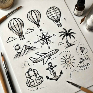 clear-edge – tattoo design ideas free ai generated – serenity – for-upper-shoulder – Gallery: minimalistic-inkby-ai