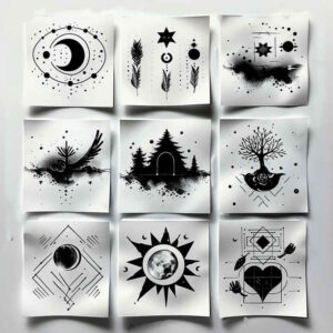 crisp-outline – tattoo design ideas free ai generated – orderly – for-ribs – Gallery: minimalistic-inkby-ai