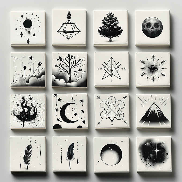 diminutive – tattoo design ideas free ai generated – fine-line – for-upper-shoulder – Gallery: minimalistic-inkby-ai