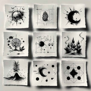 elegant – tattoo design ideas free ai generated – circular-pattern – for-wrist-side – Gallery: minimalistic-inkby-ai