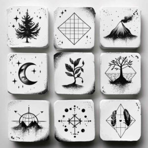 elemental – tattoo design ideas free ai generated – concentric-circles – for-lower-chest – Gallery: minimalistic-inkby-ai