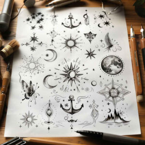 empty-space – tattoo design ideas free ai generated – enlightenment – for-toe – Gallery: minimalistic-inkby-ai