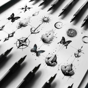 essential – tattoo design ideas free ai generated – spiritual-focus – for-hip – Gallery: minimalistic-inkby-ai