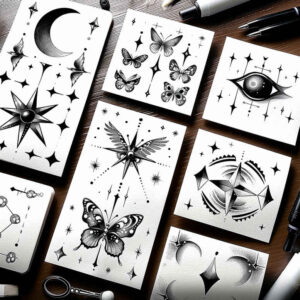essential-lines – tattoo design ideas free ai generated – intricate-web – for-forearm – Gallery: minimalistic-inkby-ai