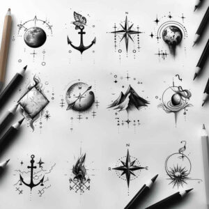 iconic – tattoo design ideas free ai generated – serenity – for-inner-arm – Gallery: minimalistic-inkby-ai