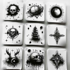 iconic – tattoo design ideas free ai generated – spiritual-design – for-upper-back – Gallery: minimalistic-inkby-ai