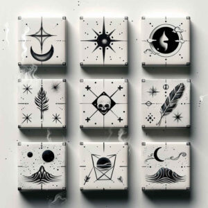 lightweight – tattoo design ideas free ai generated – interlaced – for-full-back – Gallery: minimalistic-inkby-ai