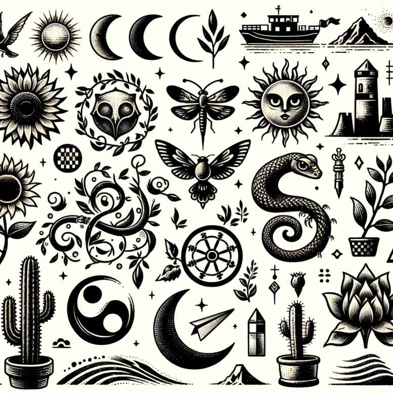 lightweight – tattoo design ideas free ai generated – micro-mandala – for-heel – Gallery: minimalistic-inkby-ai