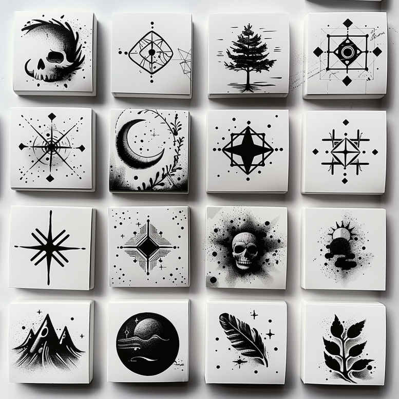 little-tattoo – tattoo design ideas free ai generated – infinity-motif – for-lower-chest – Gallery: minimalistic-inkby-ai