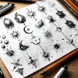 minimal-texture – tattoo design ideas free ai generated – unbroken-circle – for-lower-arm – Gallery: minimalistic-inkby-ai
