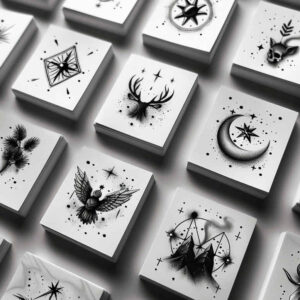 minimalist-script – tattoo design ideas free ai generated – holy-pattern – for-spine – Gallery: minimalistic-inkby-ai