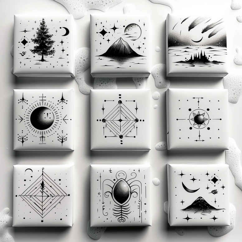 modest – tattoo design ideas free ai generated – infinite-pattern – for-back – Gallery: minimalistic-inkby-ai