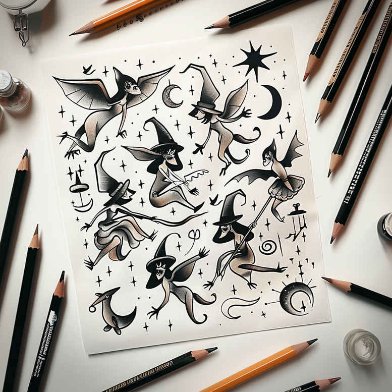 monochrome – tattoo design ideas free ai generated – zen – for-lower-leg – Gallery: minimalistic-inkby-ai
