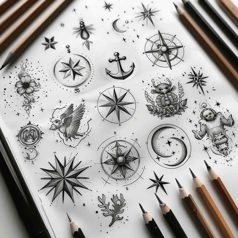 negative-space – tattoo design ideas free ai generated – spirituality – for-shoulder-blade – Gallery: minimalistic-inkby-ai