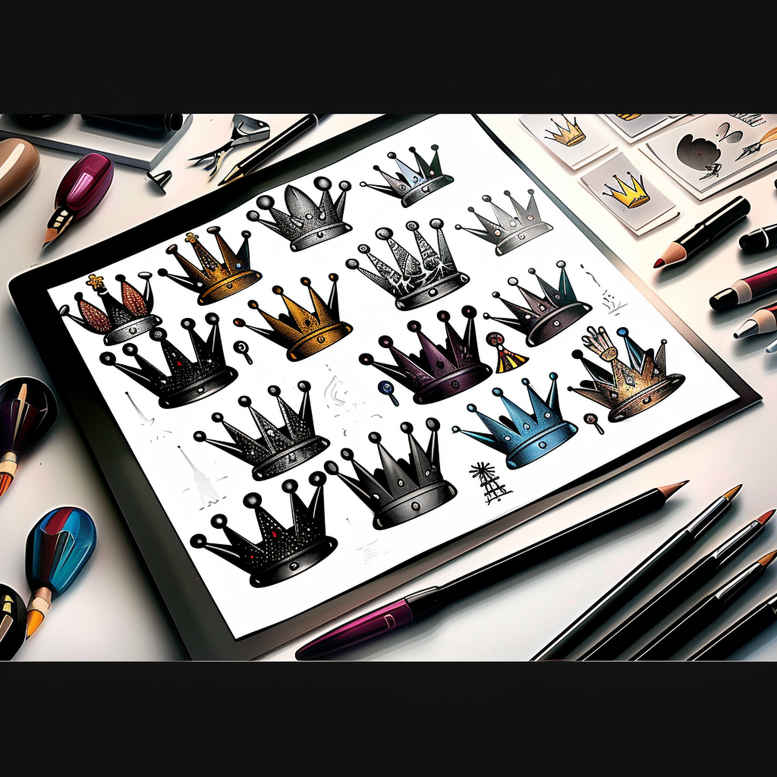 no-excess – tattoo design ideas free ai generated – circle-segments – for-wrist – Gallery: minimalistic-inkby-ai