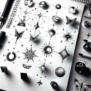 open-space – tattoo design ideas free ai generated – circle-of-life – for-foot – Gallery: minimalistic-inkby-ai