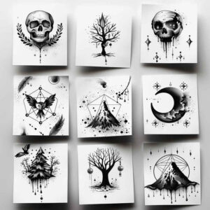 open-space – tattoo design ideas free ai generated – unending – for-chest – Gallery: minimalistic-inkby-ai