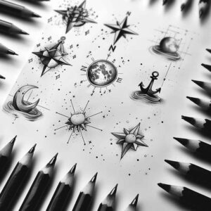 point-minimal – tattoo design ideas free ai generated – detailed-lines – for-chest – Gallery: minimalistic-inkby-ai