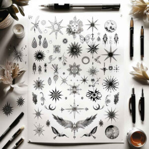 punctual – tattoo design ideas free ai generated – intricate – for-inner-arm – Gallery: minimalistic-inkby-ai