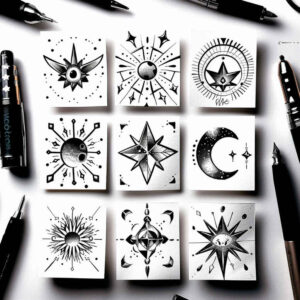 refined-ink – tattoo design ideas free ai generated – unending – for-palm – Gallery: minimalistic-inkby-ai