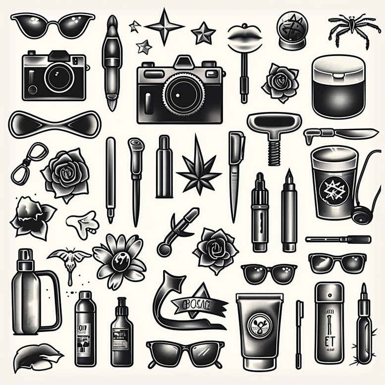 simple-icon – tattoo design ideas free ai generated – repetitive-shapes – for-hand – Gallery: minimalistic-inkby-ai